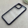 قاب گوشی iPhone 13 Pro Max آیفون پشت طلق شفاف دور سیلیکونی اورجینال فلزی متال کیس Metal Case بنفش کد 124878