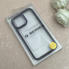 قاب گوشی iPhone 13 Pro Max آیفون پشت طلق شفاف دور سیلیکونی اورجینال فلزی متال کیس Metal Case بنفش کد 124878