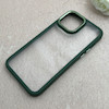 قاب گوشی iPhone 13 Pro Max آیفون پشت طلق شفاف دور سیلیکونی اورجینال فلزی متال کیس Metal Case سبز کد 124879