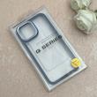 قاب گوشی iPhone 13 Pro Max آیفون پشت طلق شفاف دور سیلیکونی اورجینال فلزی متال کیس Metal Case آبی کد 124881