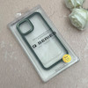 قاب گوشی iPhone 12 - 12 Pro آیفون پشت طلق شفاف دور سیلیکونی اورجینال فلزی متال کیس Metal Case سبز کد 124883