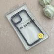 قاب گوشی iPhone 12 - 12 Pro آیفون پشت طلق شفاف دور سیلیکونی اورجینال فلزی متال کیس Metal Case بنفش کد 124885