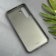قاب گوشی Galaxy S25 FE سامسونگ اورجینال M Company ضد ضربه کرکره ای دور سیلیکونی پشت سخت خاکستری کد 125943
