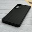 قاب گوشی Galaxy S25 FE سامسونگ اورجینال M Company ضد ضربه کرکره ای دور سیلیکونی پشت سخت مشکی کد 125944