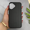 قاب گوشی iPhone 17 آیفون اورجینال M Company ضد ضربه کرکره ای دور سیلیکونی پشت سخت مشکی کد 125945