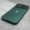 قاب گوشی iPhone 13 Pro Max آیفون سیلیکونی Lens زیر بسته طرح آیفون سبز کد 98481