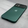 قاب گوشی iPhone 13 Pro Max آیفون سیلیکونی Lens زیر بسته طرح آیفون سبز کد 98481