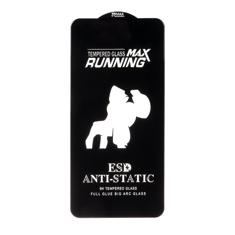 گلس گوشی Galaxy S21 FE سامسونگ شیشه ای MAX RUNNING FULL سری ESD ANTI STATIC اورجینال کد 130158
