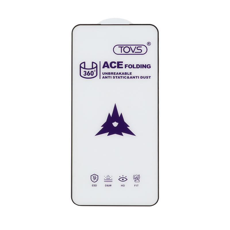 گلس گوشی Galaxy A36 - A56 - M56 - S24 FE سامسونگ شیشه ای ACE FOLDING سری آنتی استاتیک ESD HD 360 اورجینال کد 130164
