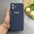 قاب گوشی Galaxy A07 سیلیکونی اورجینال پاک کنی درجه یک زیربسته سرمه ای کد 130173