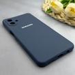 قاب گوشی Galaxy A07 سیلیکونی اورجینال پاک کنی درجه یک زیربسته سرمه ای کد 130173