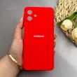 قاب گوشی Galaxy A07 سیلیکونی اورجینال پاک کنی درجه یک زیربسته قرمز کد 130175