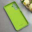 قاب گوشی Galaxy A17 سیلیکونی اورجینال پاک کنی درجه یک زیربسته سبز فسفری کد 130195