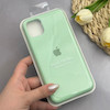 قاب گوشی iPhone 11 Pro Max آیفون سیلیکونی اورجینال پاک کنی درجه یک زیربسته سبز پاستلی کد 130220