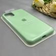 قاب گوشی iPhone 11 Pro Max آیفون سیلیکونی اورجینال پاک کنی درجه یک زیربسته سبز پاستلی کد 130220