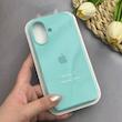 قاب گوشی iPhone 17 آیفون سیلیکونی اورجینال پاک کنی درجه یک زیربسته آبی سبز کد 130242