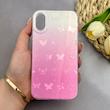 قاب گوشی iPhone X - XS آیفون فانتزی براق IMD لیزری لاکچری سخت HARD طرح پروانه کد 130248