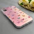 قاب گوشی iPhone X - XS آیفون فانتزی براق IMD لیزری لاکچری سخت HARD طرح پروانه کد 130251