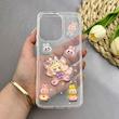 قاب گوشی Redmi 12 - Poco M6 Pro 5G شیائومی شفاف رزینی برجسته اکلیلی شاین طرح لبوبو Labubu کیوت کد 130255