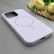 قاب گوشی iPhone 15 Pro Max آیفون سیلیکونی اورجینال پاک کنی مگ سیف دار Magsafe درجه یک زیربسته یاسی کد 130320