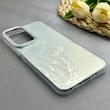 قاب گوشی Galaxy A36 سامسونگ لیزری براش HARD IMD محافظ لنز نگین دار لاکچری برجسته طرح پروانه کد 130324