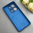قاب گوشی Redmi Note 13 Pro 4G - Poco M6 Pro 4G شیائومی سیلیکونی اورجینال پاک کنی درجه یک زیربسته آبی تیره کد 130346