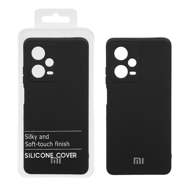 قاب گوشی Redmi Note 12 Pro Plus شیائومی سیلیکونی های کپی زیربسته محافظ لنز دار مشکی کد 130402
