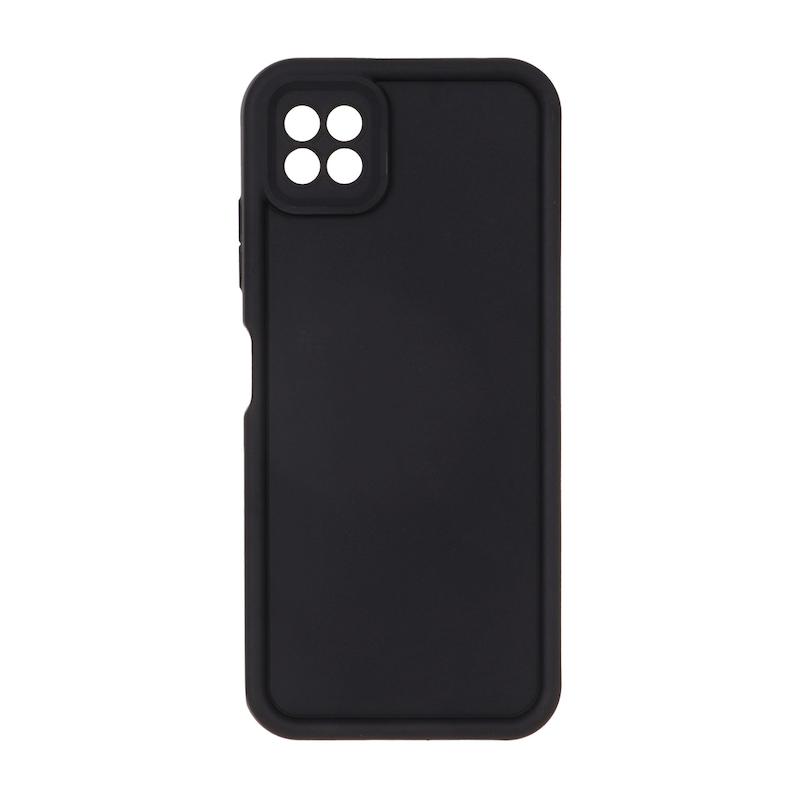 قاب گوشی Galaxy A22 5G سامسونگ سیلیکونی ژله ای Solid محافظ لنزدار مشکی کد 98545