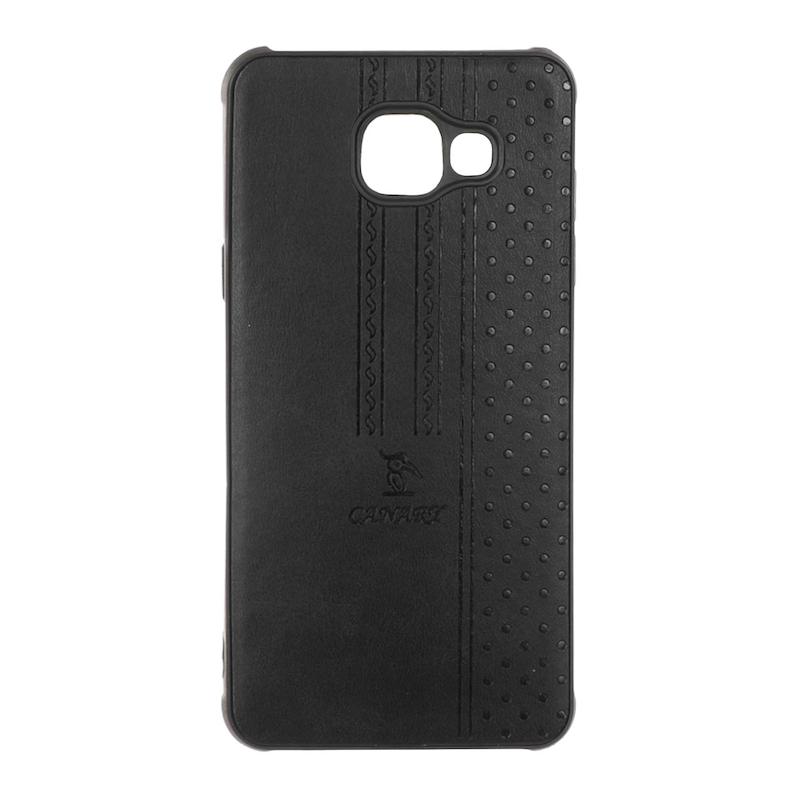 قاب گوشی Galaxy A5 2016 / A510 سامسونگ اورجینال کاناری CANARY چرمی دوخت کلاسیک نقطه چین مشکی کد 126686