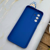 قاب گوشی Galaxy A17 سامسونگ سیلیکونی فانتزی عروسکی برجسته طرح لبوبو LABUBU محافظ لنزدار آبی کاربنی کد 130420