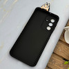 قاب گوشی Galaxy A17 سامسونگ سیلیکونی فانتزی عروسکی برجسته طرح لبوبو LABUBU محافظ لنزدار مشکی کد 130424