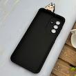 قاب گوشی Galaxy A17 سامسونگ سیلیکونی فانتزی عروسکی برجسته طرح لبوبو LABUBU محافظ لنزدار مشکی کد 130424