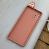 قاب گوشی Galaxy A51 سامسونگ سیلیکونی فانتزی عروسکی برجسته طرح لبوبو LABUBU محافظ لنزدار صورتی کد 130442