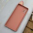 قاب گوشی Galaxy A51 سامسونگ سیلیکونی فانتزی عروسکی برجسته طرح لبوبو LABUBU محافظ لنزدار صورتی کد 130442
