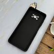 قاب گوشی Poco X3 - Poco X3 Pro شیائومی سیلیکونی فانتزی عروسکی برجسته طرح لبوبو LABUBU محافظ لنزدار مشکی کد 130482
