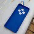 قاب گوشی Redmi 14C - Poco C75 - Redmi A4 شیائومی سیلیکونی فانتزی عروسکی برجسته طرح لبوبو LABUBU محافظ لنزدار آبی کاربنی کد 130488