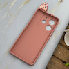 قاب گوشی Redmi Note 14 4G شیائومی سیلیکونی فانتزی عروسکی برجسته طرح لبوبو LABUBU محافظ لنزدار صورتی کد 130501