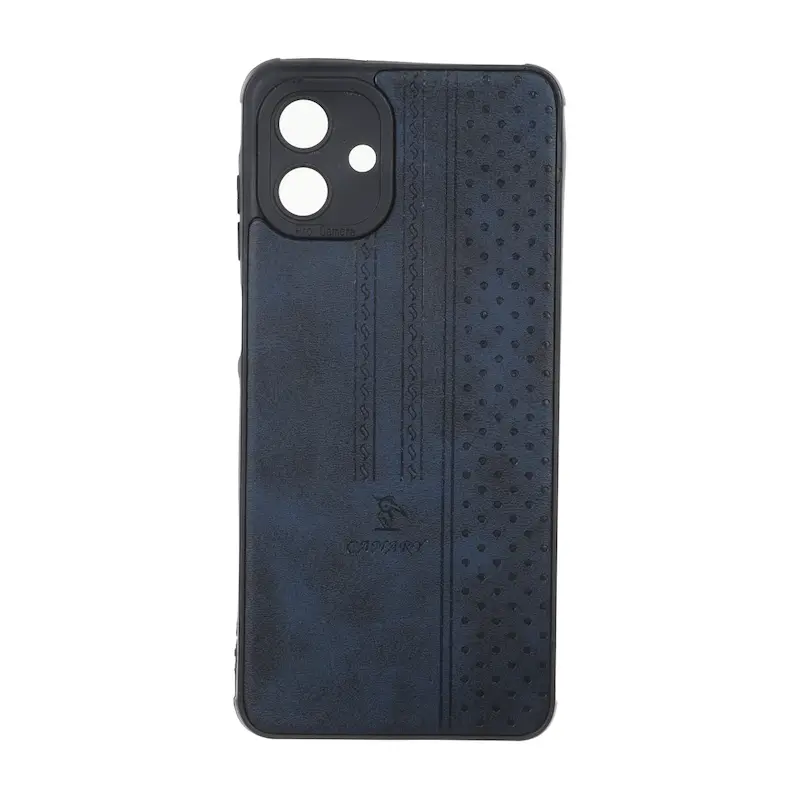 قاب گوشی Galaxy A07 سامسونگ اورجینال کاناری CANARY چرمی دوخت کلاسیک نقطه چین سرمه ای کد 126711