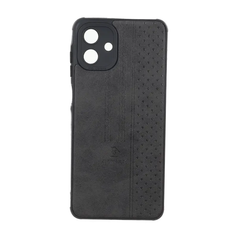 قاب گوشی Galaxy A07 سامسونگ اورجینال کاناری CANARY چرمی دوخت کلاسیک نقطه چین مشکی کد 126715