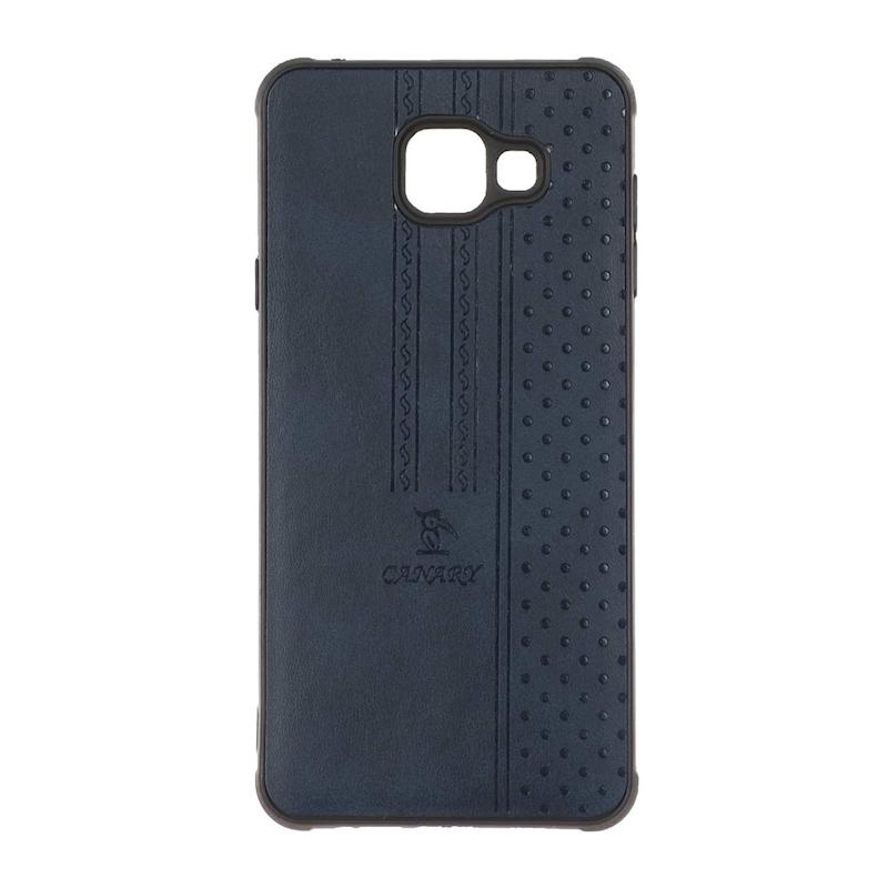 قاب گوشی Galaxy A7 2016 / A710 سامسونگ اورجینال کاناری CANARY چرمی دوخت کلاسیک نقطه چین سرمه ای کد 126724