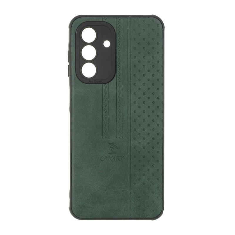 قاب گوشی Galaxy A17 سامسونگ اورجینال کاناری CANARY چرمی دوخت کلاسیک نقطه چین سبز کد 126744