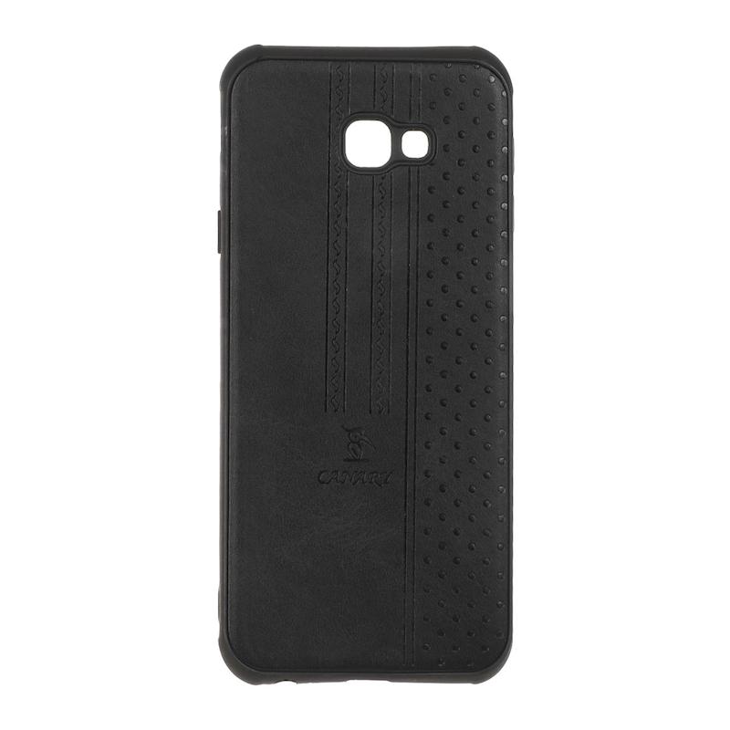 قاب گوشی Galaxy J4 Plus / J4 Core سامسونگ اورجینال کاناری CANARY چرمی دوخت کلاسیک نقطه چین مشکی کد 126753