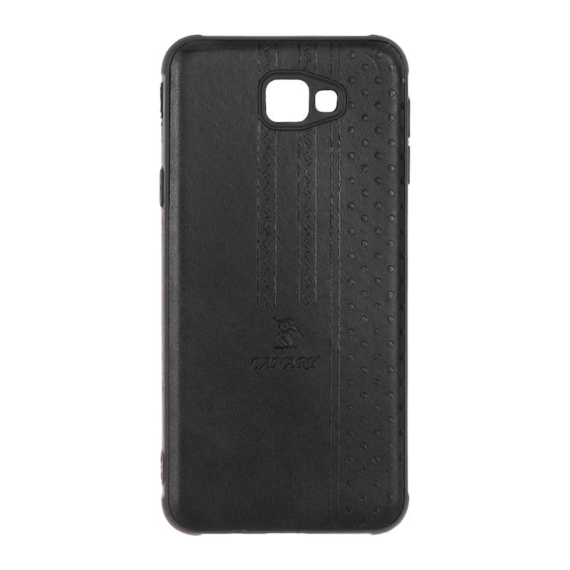 قاب گوشی Galaxy J5 Prime سامسونگ اورجینال کاناری CANARY چرمی دوخت کلاسیک نقطه چین مشکی کد 126755