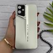 قاب گوشی Galaxy A06 سامسونگ سری Porsche Design پورش دیزاین Hard LUXURY محافظ لنز دار نقره ای کد 130517