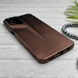 قاب گوشی Galaxy A07 سامسونگ سری Porsche Design پورش دیزاین Hard LUXURY محافظ لنز دار قهوه ای کد 130522