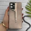 قاب گوشی Galaxy A07 سامسونگ سری Porsche Design پورش دیزاین Hard LUXURY محافظ لنز دار طلایی کد 130525