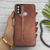 قاب گوشی Galaxy A10S سامسونگ سری Porsche Design پورش دیزاین Hard LUXURY محافظ لنز دار قهوه ای کد E10-130529