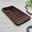 قاب گوشی Galaxy A10S سامسونگ سری Porsche Design پورش دیزاین Hard LUXURY محافظ لنز دار قهوه ای کد E10-130529