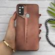 قاب گوشی Galaxy A11 - M11 سامسونگ سری Porsche Design پورش دیزاین Hard LUXURY محافظ لنز دار قهوه ای کد 130536