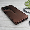 قاب گوشی Galaxy A12 - M12 سامسونگ سری Porsche Design پورش دیزاین Hard LUXURY محافظ لنز دار قهوه ای کد 130541